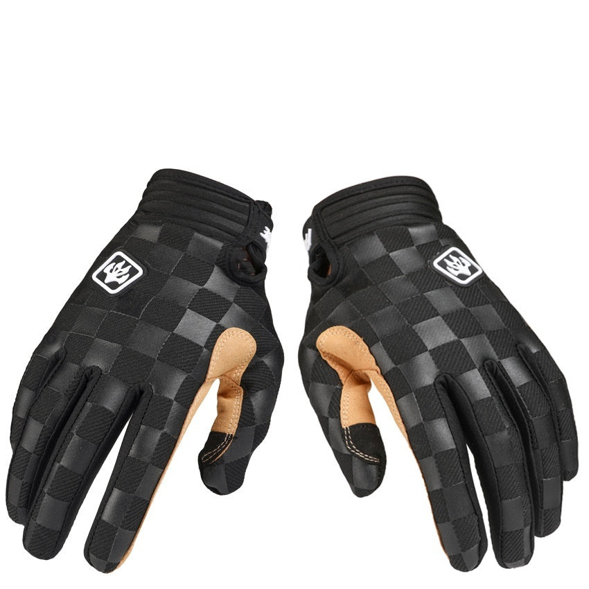 Chessboard Touch Screen Motorcycle Bicycle Gloves
