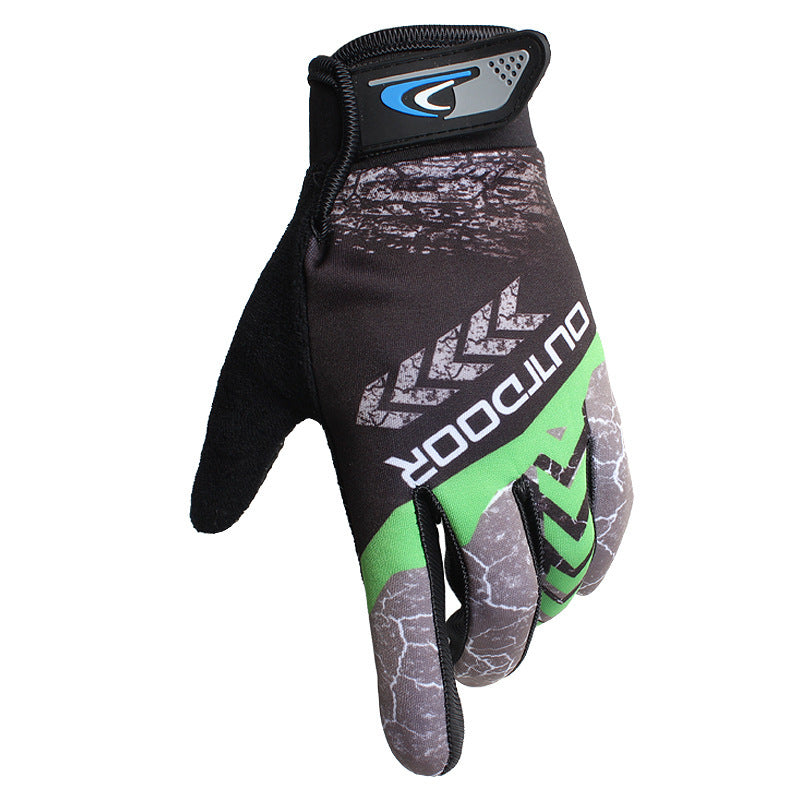 Men's Full Finger Breathable Sun Protection Outdoor Riding Gloves