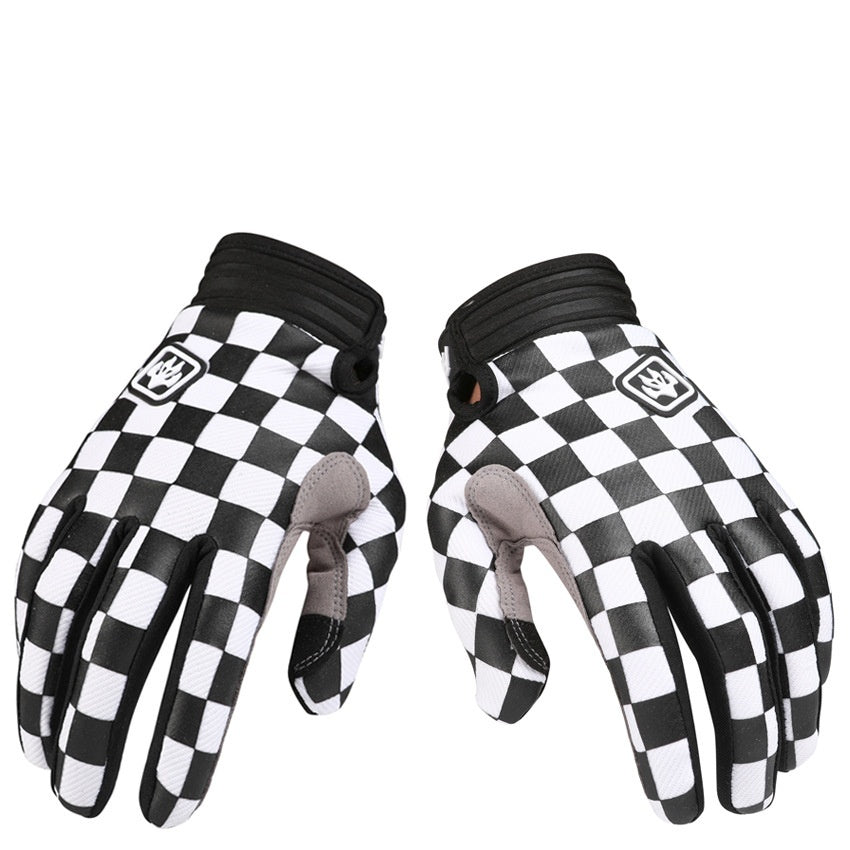 Chessboard Touch Screen Motorcycle Bicycle Gloves