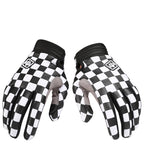 Chessboard Touch Screen Motorcycle Bicycle Gloves