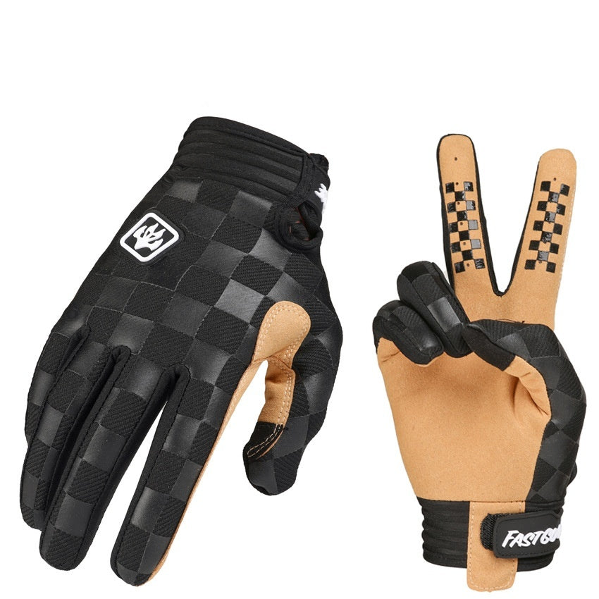 Chessboard Touch Screen Motorcycle Bicycle Gloves
