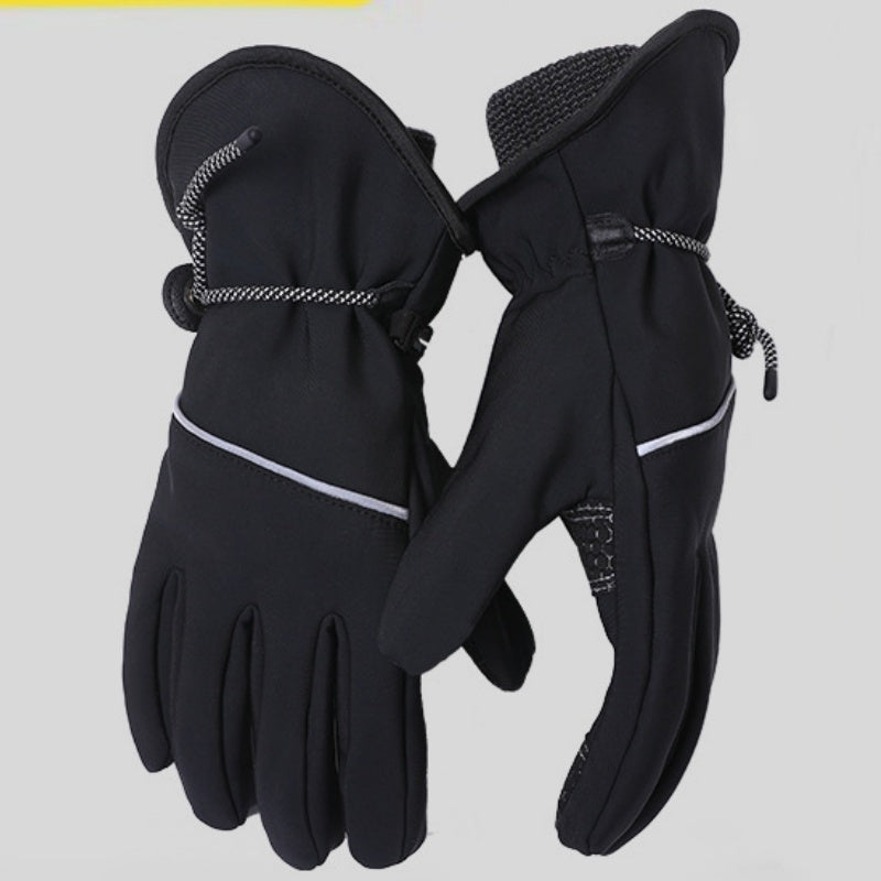 Warm Ski Riding Gloves Fleece-lined Thickened